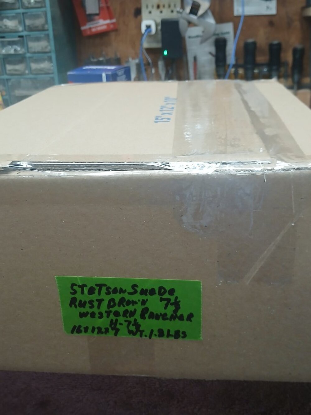Stetson Rancher Swede Rust Brown 7-1/8 Satin lining 5"Crown Western (H7-1/8) - Picture 9 of 9